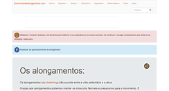 Desktop Screenshot of exerciciosdealongamento.com